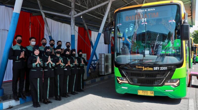 Bus Trans Jatim Gratis di HUT Jatim Ke-77