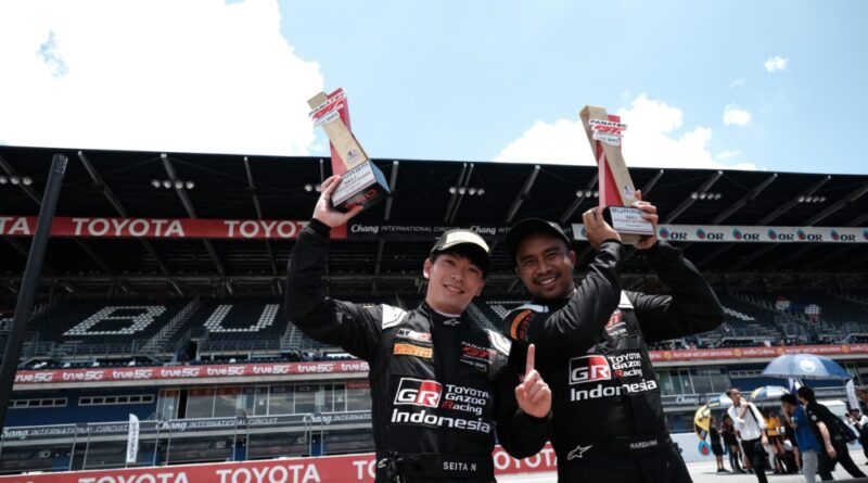 Toyota Gazoo Racing Indonesia Sukses di Seri 1 GT Wolrd Challenge  Asia 2023 Thailand