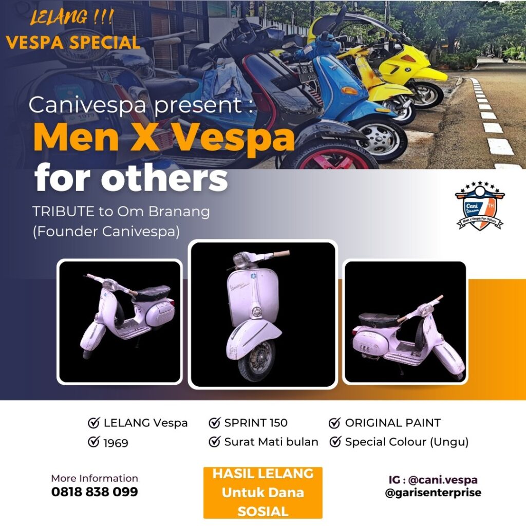 CANIVESPA Rayakan 7 Tahun Berdiri Gelar MEN X VESPA for Others