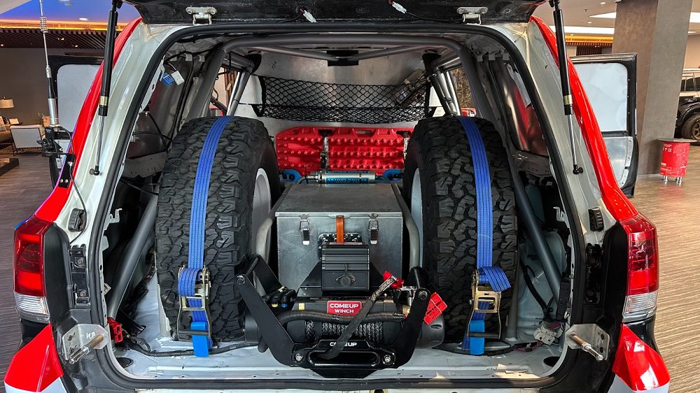Julian Johan Geber Toyota Land Cruiser di Asia Cross Country Rally 2023