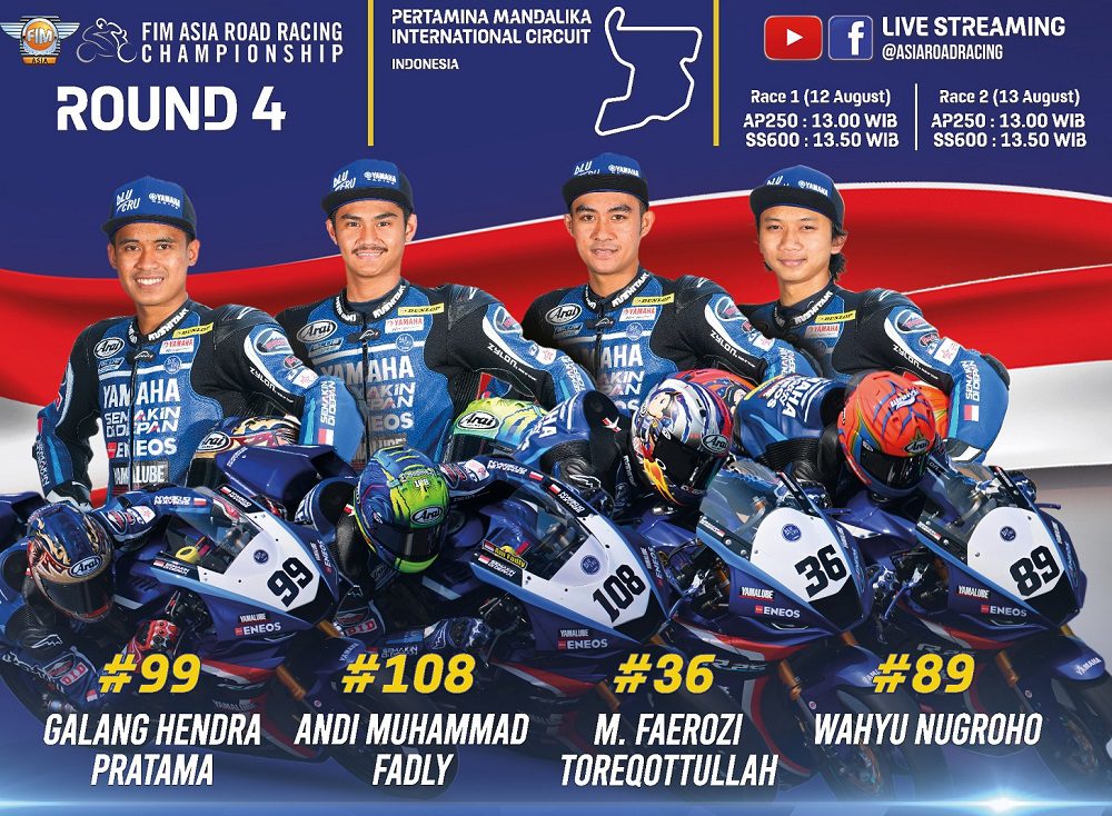 Yamaha Racing Indonesia Turun ARRC 2023 Mandalika, Ini Jadwalnya