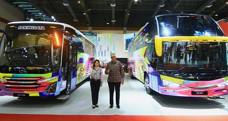DCVI Bawa Axor dan Actros di GIICOMVEC 2024, Bus Ramah Lingkungan