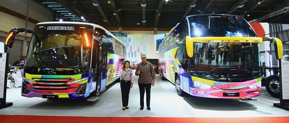 DCVI Bawa Axor dan Actros di GIICOMVEC 2024, Bus Ramah Lingkungan