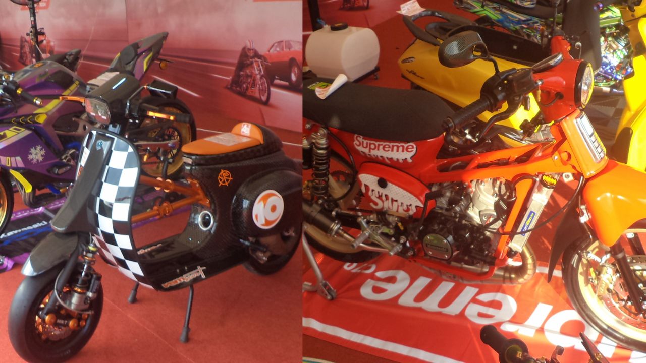 Ada C70 Mesin Ninja Plus Vespa PTS Drag, Keseruan Kontes Modifikasi Pertamina Turbo Fest Round 2 Tasikmalaya