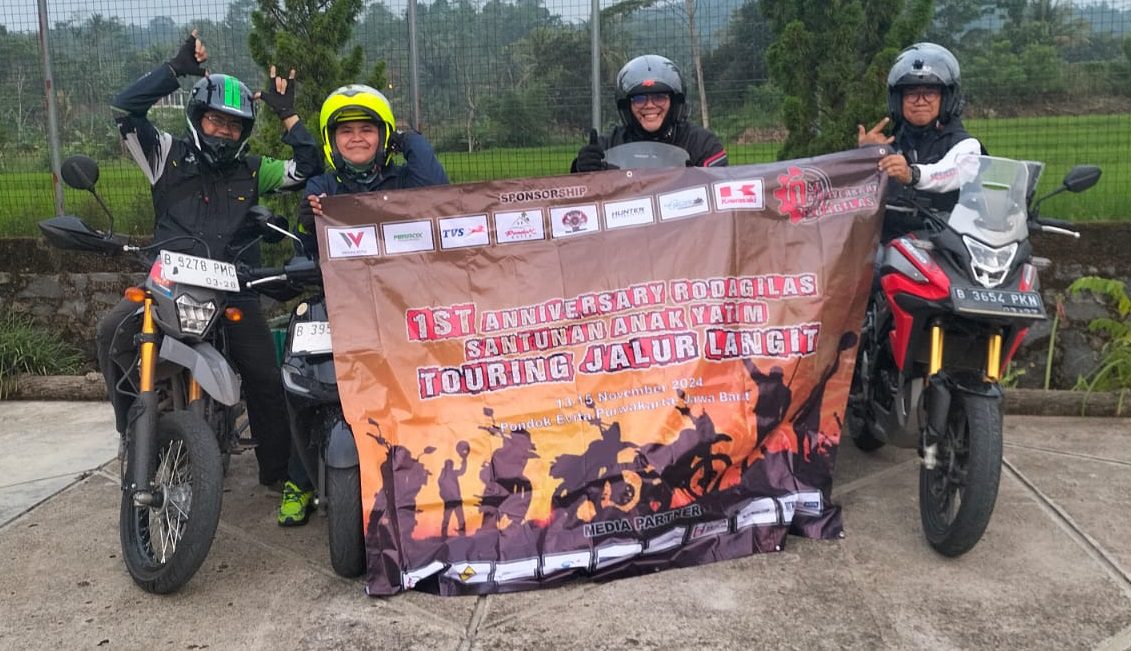 Touring Jalur Langit, Rayakan Ultah Plus Sedekah
