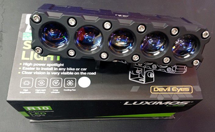 Nine Autoseries Kenalkan Luximos TSB1 di IIMS 2025, Lampu Tembak Slim Devil Eyes