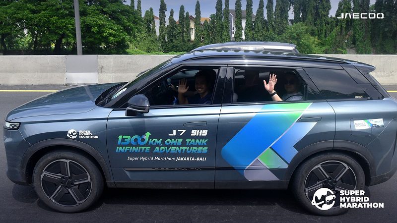 JAECOO J7 SHS Tempuh Jakarta-Bali 1.377 Km, Hybrid Paling Irit Konsumsi 4,88 liter100 km