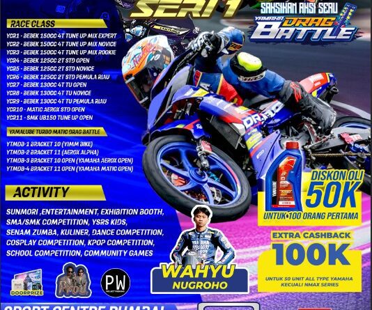 Yamaha Cup Race Hadir Perdana di Sport Centre Rumbai Pekanbaru