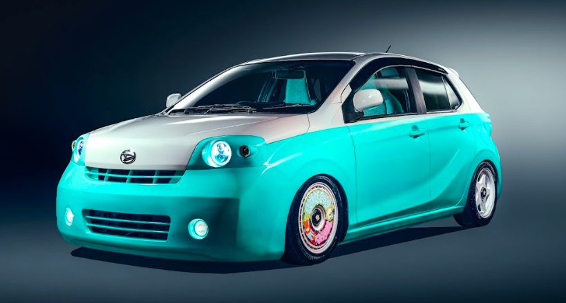 Modifikasi Daihatsu Ayla Retro Futuristic Ciri Khas GH aka Gofar Hilman Style