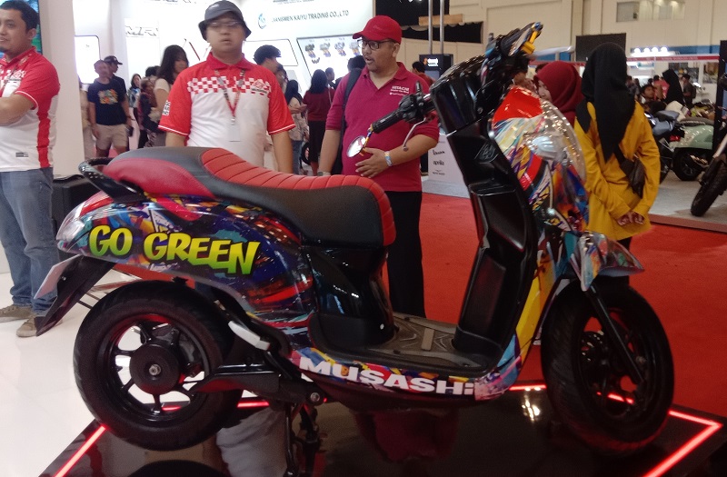 Honda Scoopy Listrik Side Drive Musashi