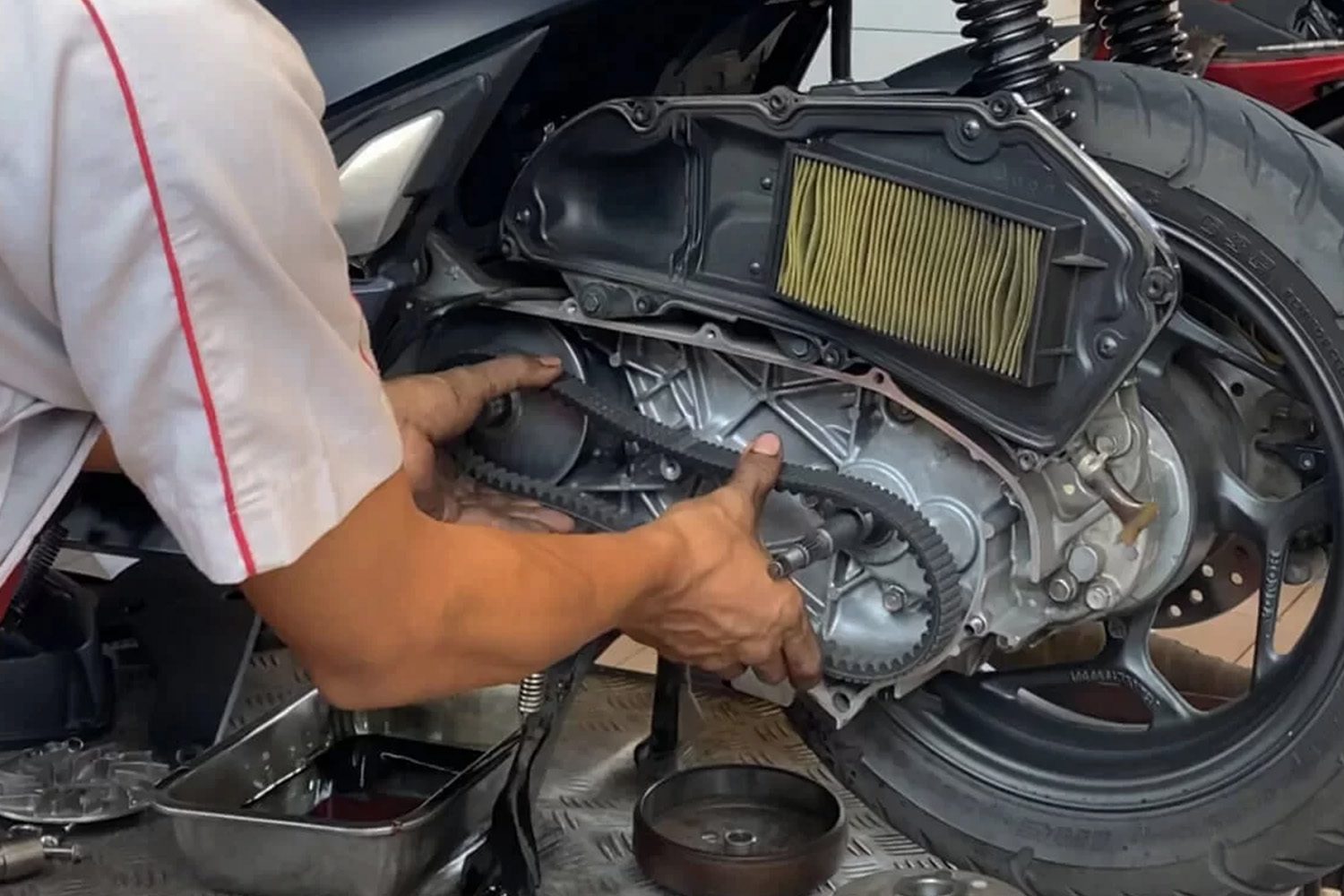 Ada Decit Tikus di CVT Matic, Tandanya Mangkok Kampas Kotor