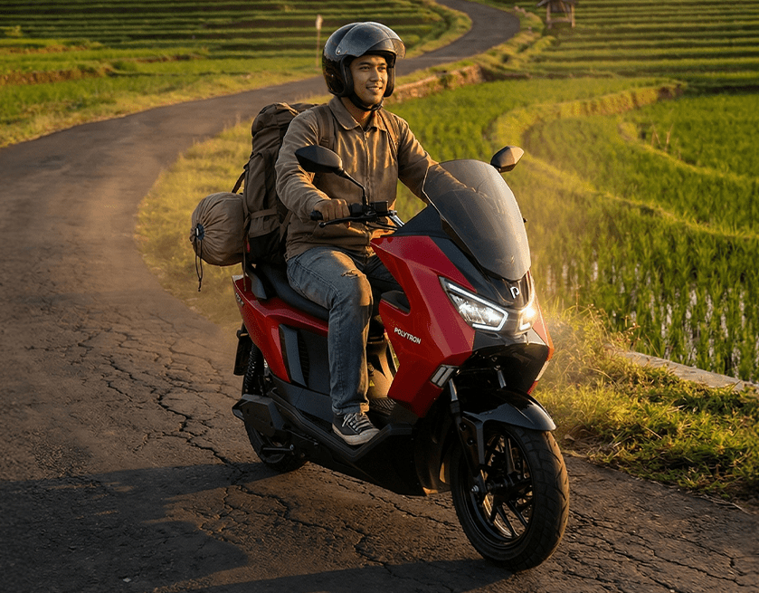 Mudik Pakai Polytron EV, 1 Km Donasi Rp 50