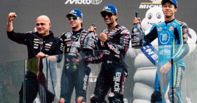 Aprilia Hattrick di Le Mans