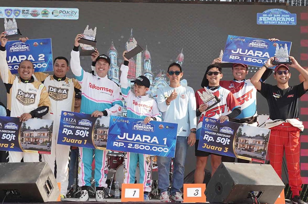 Rifat Sungkar & Son Tercepat di Kejurnas Sprint Rally 2026 Semarang