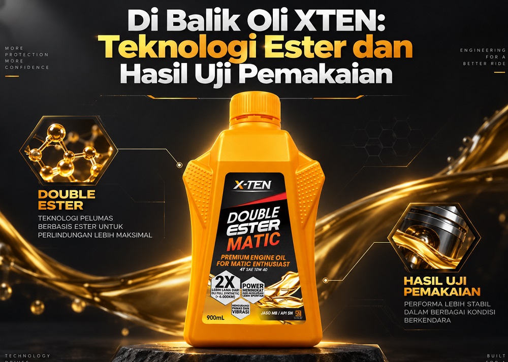 Oli X-TEN Dipakai 5.476 Km, Benarkah Mesin Tetap Bersih