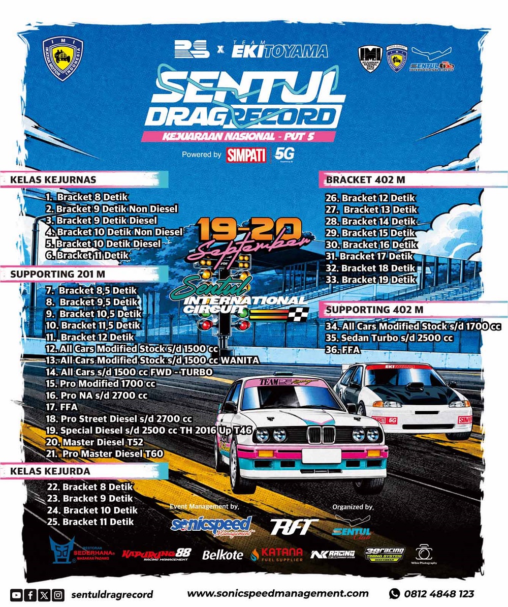 Sea Team Pro7 VS Speedcraft, Siapa Unggul di Kejurnas Drag Race Sentul