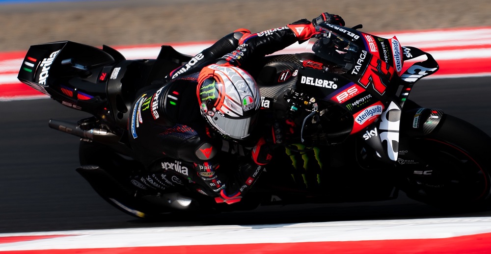 Aprilia Kencang di MotoGP Mandalika, Sapu Bersih Empat Besar